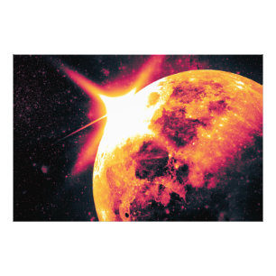 Phantastischer Mond auf einzigartige Weise Foto