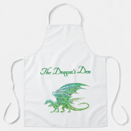 Phantastischer Mosaik Grüner Drache Persönlich Schürze