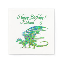 Phantastischer Mosaik Grüner Drache Persönlich