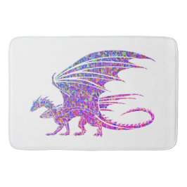 Phantastischer Mosaikdrache Badematte