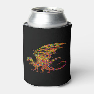Phantastischer Mosaikdrache Dosenkühler