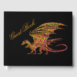 Phantastischer Mosaikdrache Gästebuch
