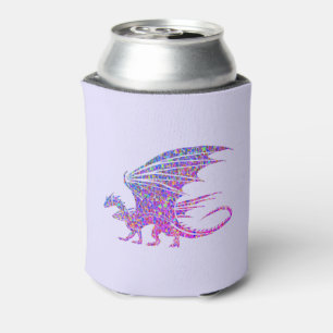 Phantastischer Mosaikdrache Lila Dosenkühler