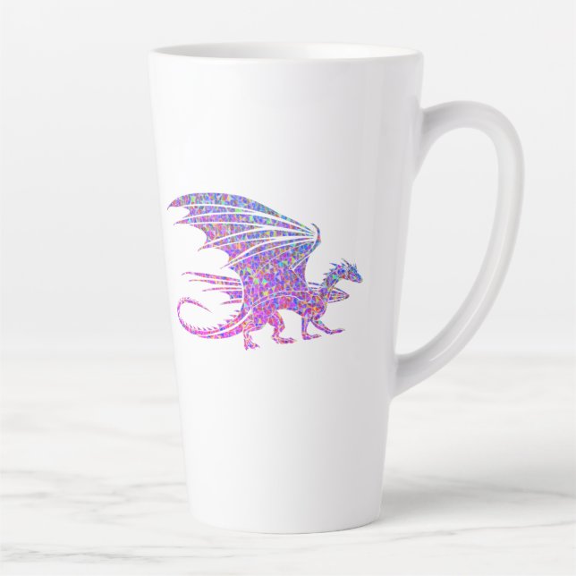 Phantastischer Mosaikdrache Milchtasse (Rechts)