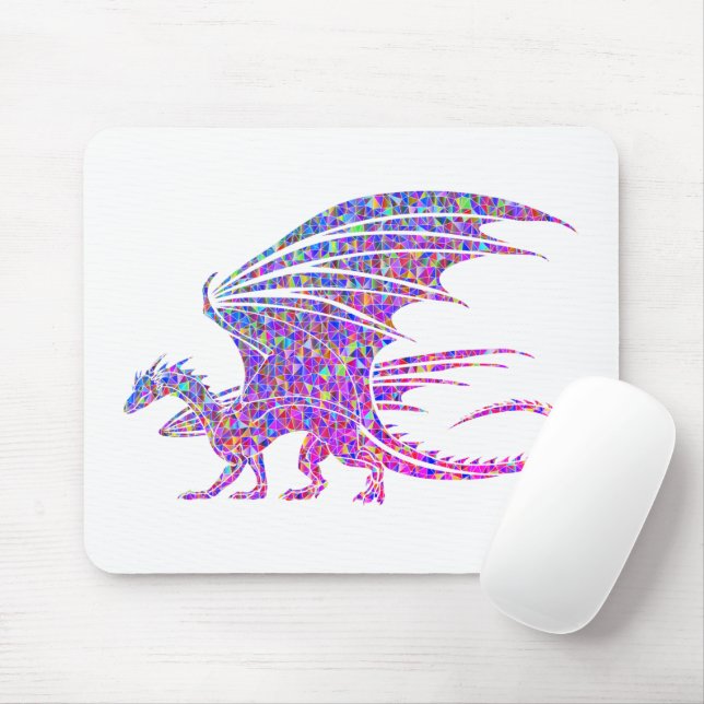 Phantastischer Mosaikdrache Mousepad (Mit Mouse)