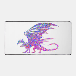 Phantastischer Mosaikdrache Schreibtischunterlage