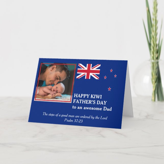 Phantastischer NZ KIWI Vater Vathatentag Karte (Vorderseite)