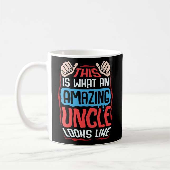 Phantastischer Onkel für Männer Funny Best Onkel Kaffeetasse (Links)