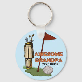 Phantastischer Opa Golf Schlüsselanhänger