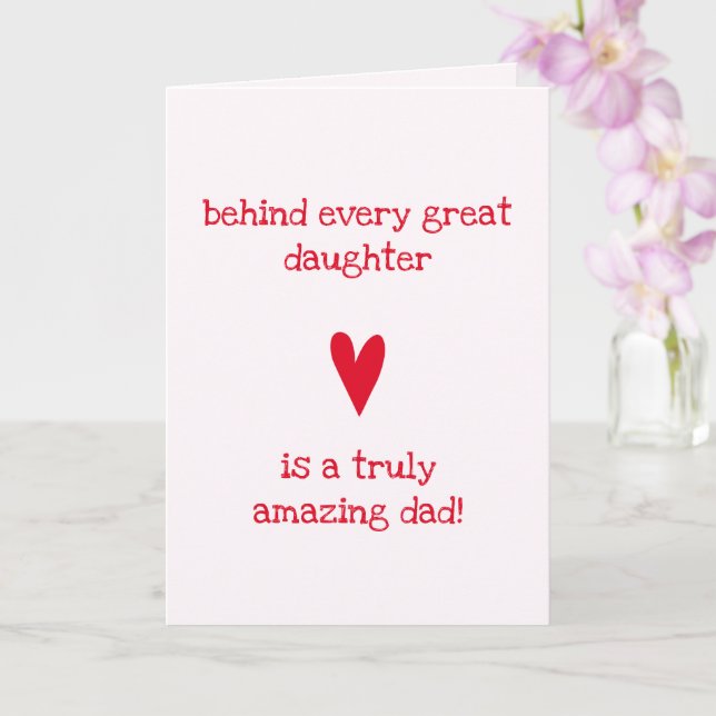 Phantastischer Papa! | Tochter & Vater - Geburtsta Karte (Orchidee)
