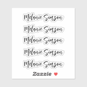Phantastischer personalisierter Name eines Whimsik Aufkleber