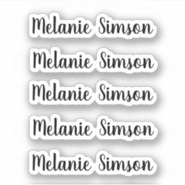 Phantastischer personalisierter Name eines Whimsik Aufkleber
