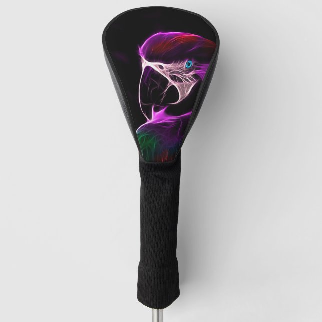 Phantastischer Pflaumensittich Golf Headcover (Vorderseite)