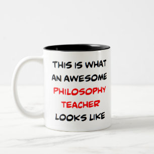 phantastischer Philosophielehrer Zweifarbige Tasse