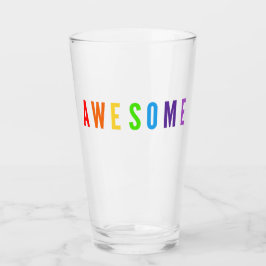 PHANTASTISCHER POSTIVER FALSCHER RAINBOW-FARBTEXT GLAS