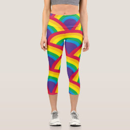 Phantastischer Regenbogen Capri Leggings