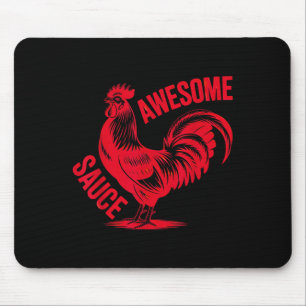 Phantastischer Rooster Sauce Rooster Graphic Spaß Mousepad
