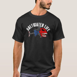 Phantastischer Salzwasserfisch Fischer Fischfang T-Shirt