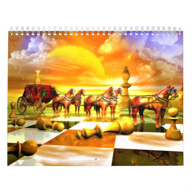 Phantastischer Schachkalender Kalender (Titelbild)