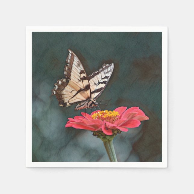 Phantastischer Schmetterling Serviette (Vorderseite)