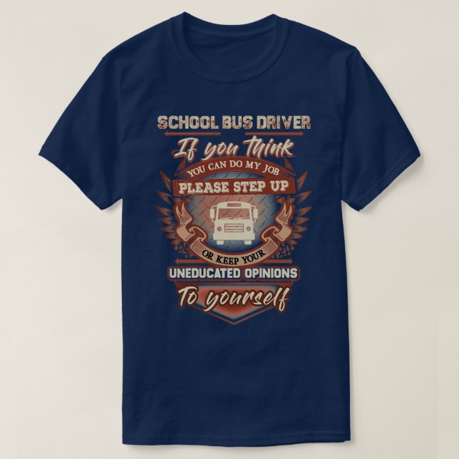 Phantastischer Schulbusfahrer T-Shirt (Design vorne)