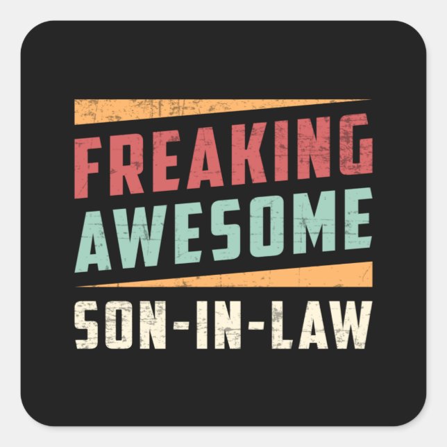 Phantastischer Sohn im Jura Son Proud Gift Idee Quadratischer Aufkleber (Vorderseite)