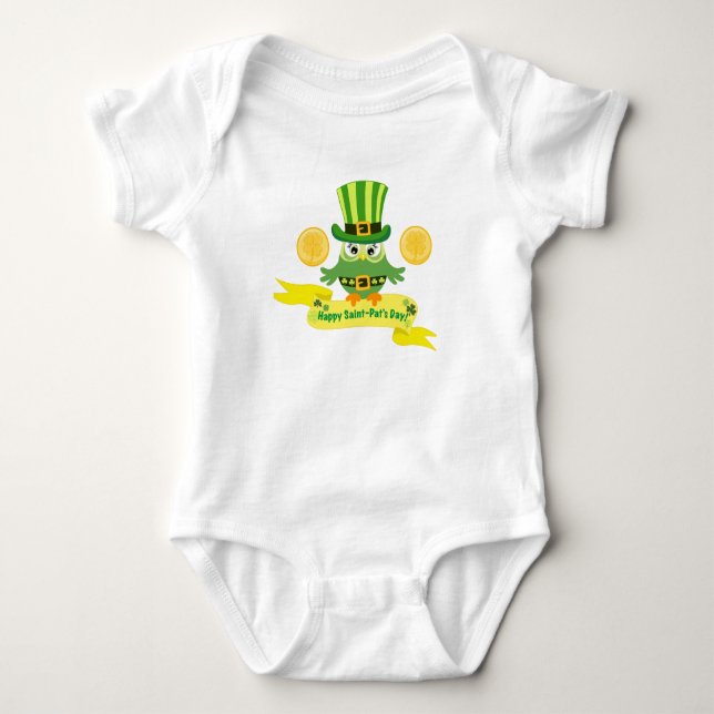 Phantastischer St. Patrick's Day Baby Strampler (Vorderseite)