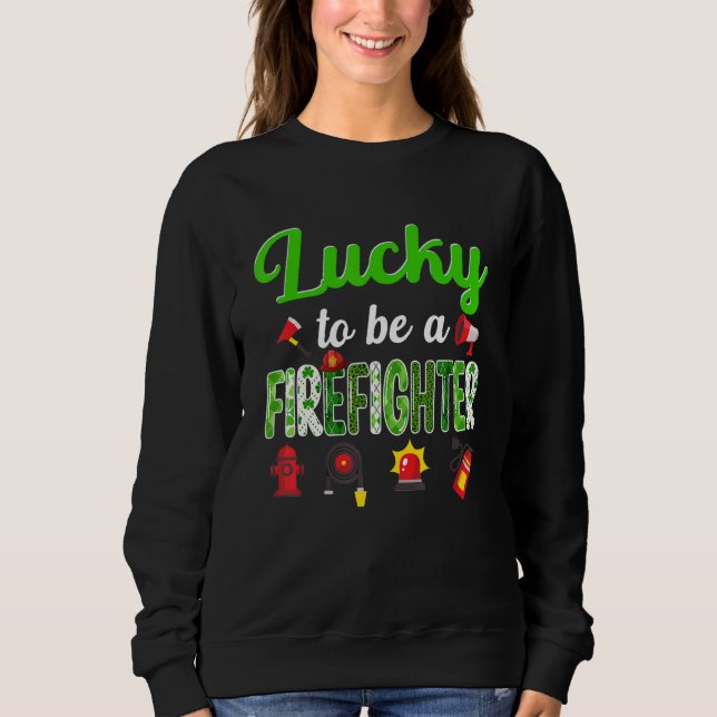 Phantastischer St Patrick's Day Niedlich Funny Fir Sweatshirt (Vorderseite)