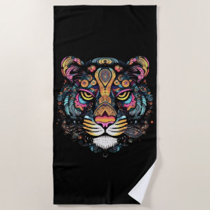 Phantastischer Tigerkopf Strandtuch