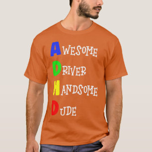 Phantastischer Treiber, Handsome Typ ADHD Premium T-Shirt