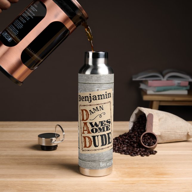 Phantastischer Typ Western ThemenIndividuelle Name Trinkflasche (Kaffee)