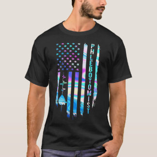 Phantastischer US-Flag Herzschrittmacher T-Shirt