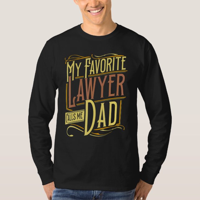Phantastischer Vater Anwältin Anwaltsanwaltsanwalt T-Shirt (Vorderseite)