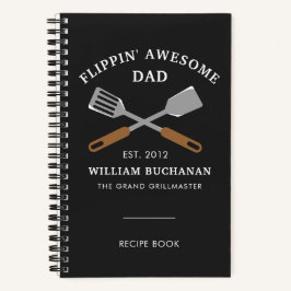 Phantastischer Vater GRILLEN Vater Personalisierte Notizbuch