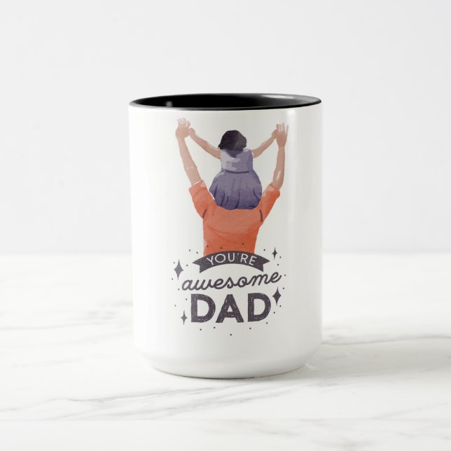 Phantastischer Vater Kaffee Tasse - Perfektes Gesc (Zentrum)
