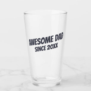 Phantastischer Vater seit 20XX Modernes Einfach-Bi Glas