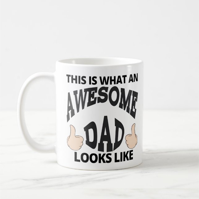 Phantastischer Vater So sieht ein Vater aus Kaffeetasse (Links)