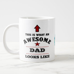 Phantastischer Vater Vielen Dank, Vater von Sohn o Jumbo-Tasse