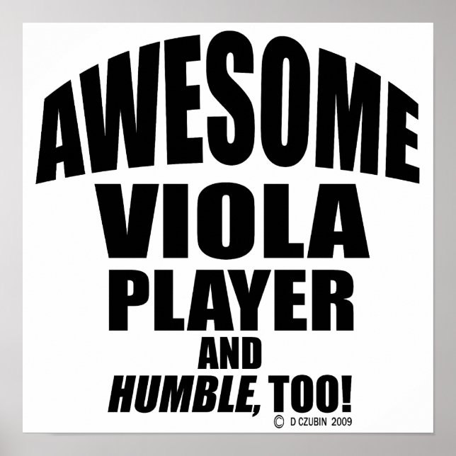 Phantastischer Viola Player Poster (Vorne)