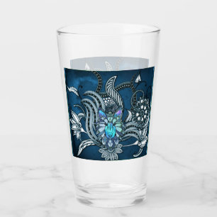 Phantastischer Wolf, Lineart Design Glas