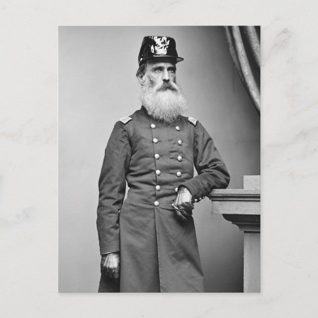 Phantastischer Ziviler Kriegsbart, 1860er Postkarte (Vorderseite)