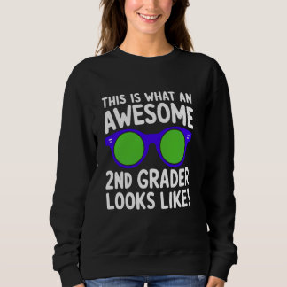 Phantastischer Zweitklässler zurück zur Schulklass Sweatshirt