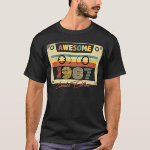 Phantastisches 1987 Retro-Kassettenband 36. B Tag T-Shirt