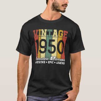 Phantastisches 71. Geburtstagsgeschenk Geboren 195 T-Shirt