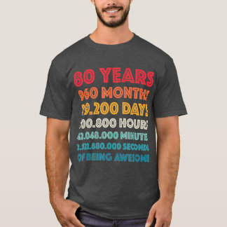 Phantastisches 80. Geburtstagsgeschenk Funny Retro T-Shirt