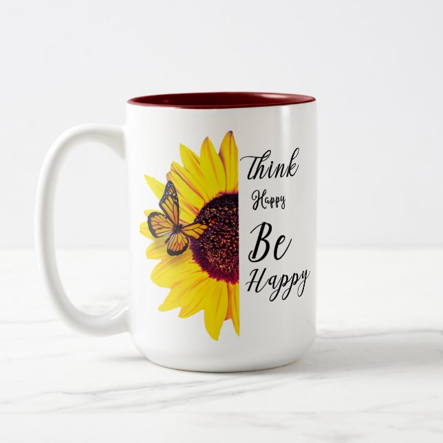 Phantastisches Angebot für Sonnenblumen Zweifarbige Tasse (Links)
