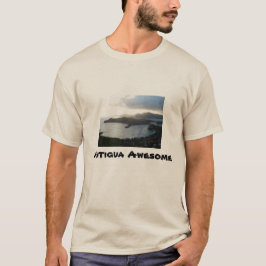Phantastisches Antigua-Foto/ Zitat Männer-T - Shir T-Shirt