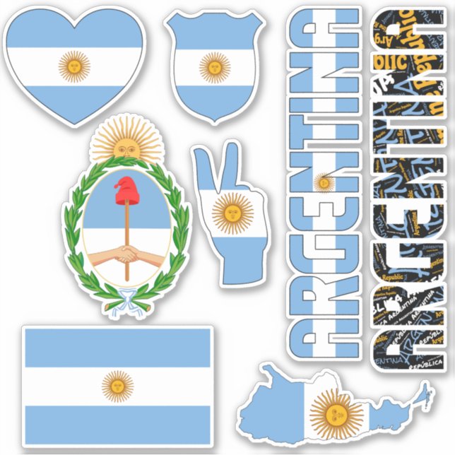 Phantastisches Argentinien - Staatssymbole Aufkleber (Vorderseite)