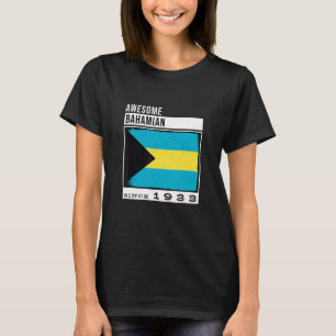 Phantastisches Bahamian Seit 1933 Bahamian 89. Geb T-Shirt