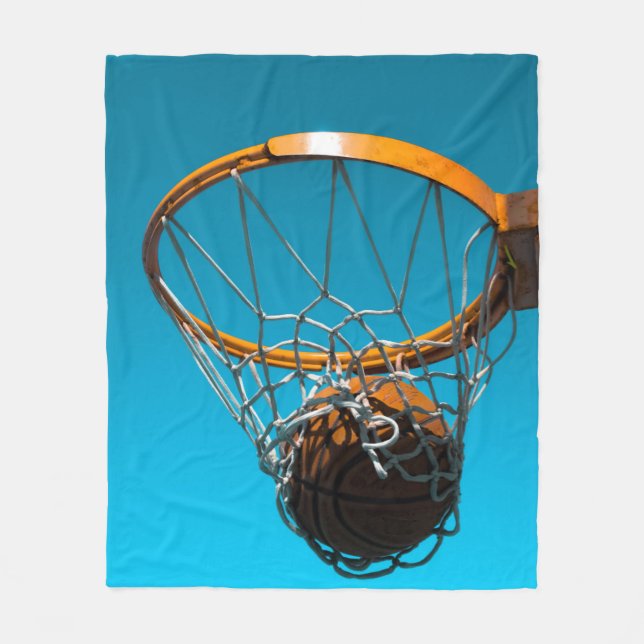 Phantastisches Basketballdesign Fleecedecke (Vorderseite)